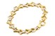 Мягкий браслет из золота с фигурными звеньями КВ15216, 17 размер