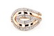 Золотое кольцо с фианитами в классическом стиле КК11313а, 17 размер, 17, Белый