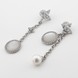 Срібні асиметричні сережки-висюльки c121515