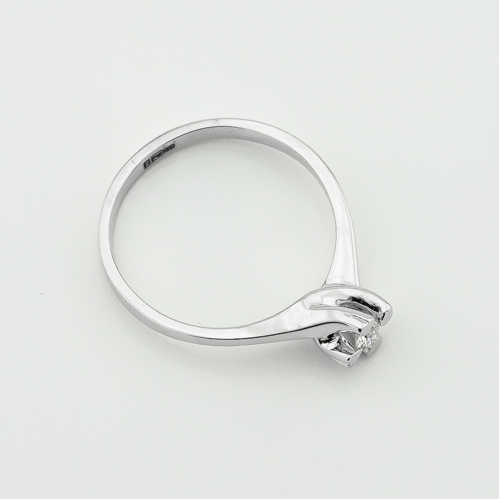 Золотое кольцо с бриллиантом 511610, 16,5 размер