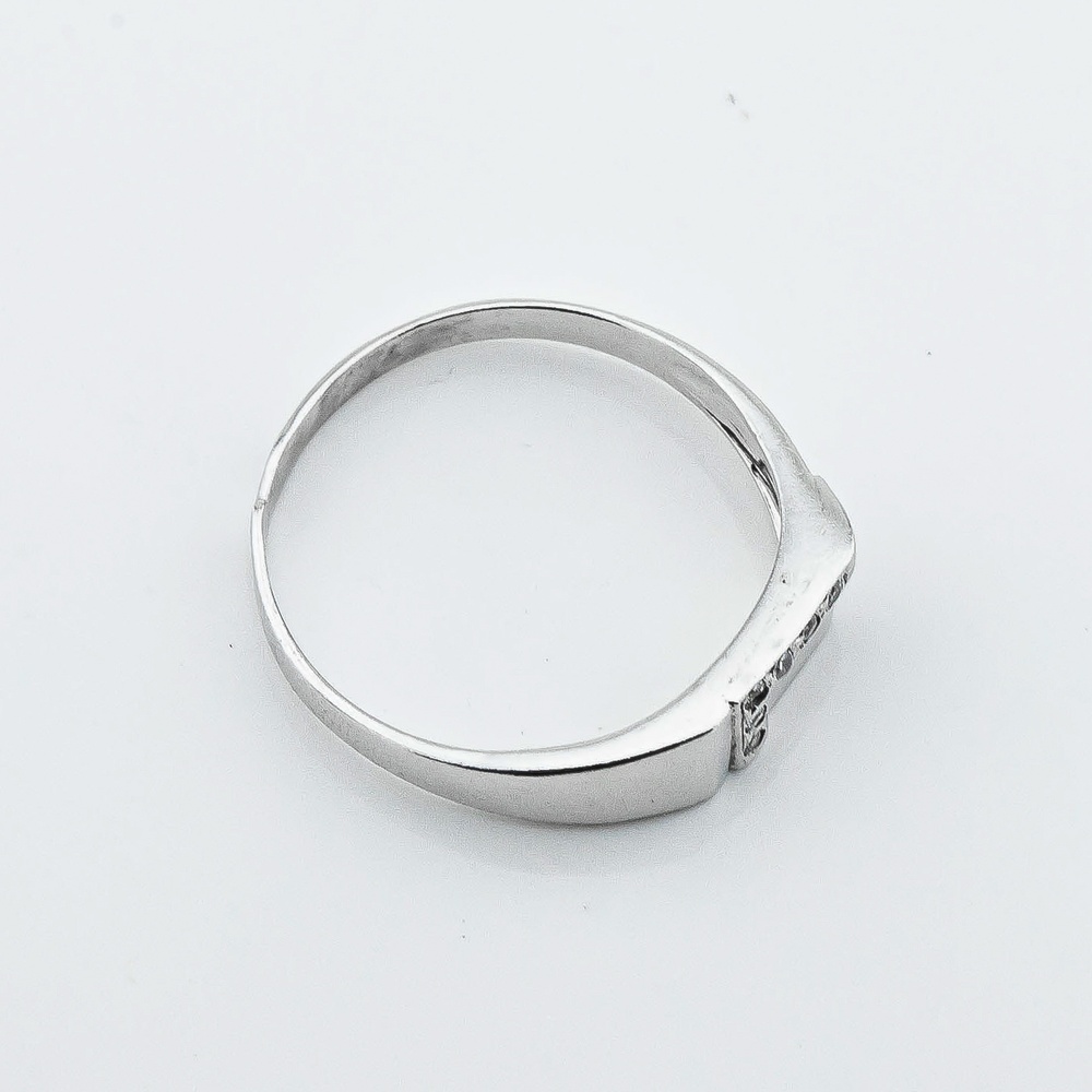 Мужское серебряное кольцо с фианитами 11793-4 размер 18