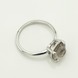 Серебряное кольцо Круг с дымчатым кварцем 3101992-4sq, 16,5 размер
