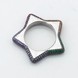 Срібний перстень фігурне Зірка з різнокольоровими фіанітами K111765, 16 розмір