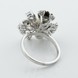 Срібний перстень Квіти великі з перламутром та емаллю k111745, 16 розмір