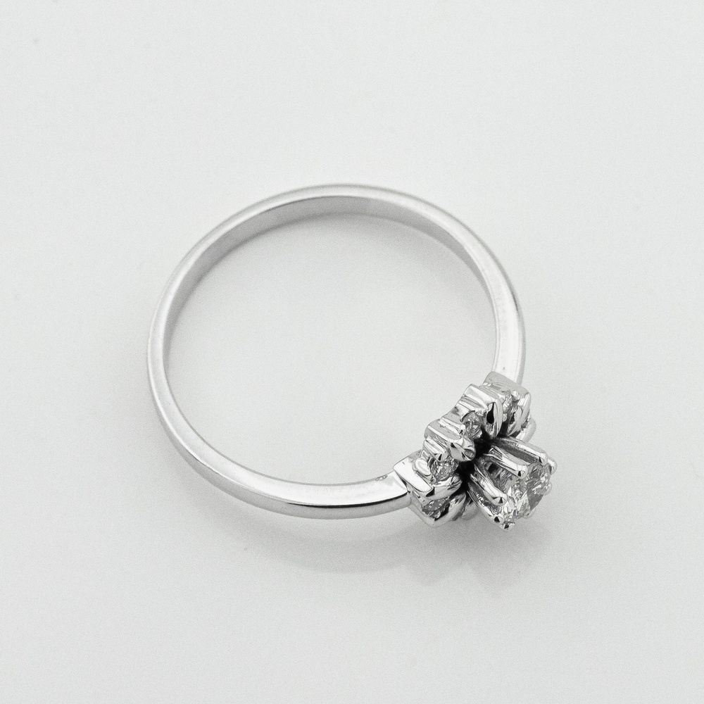 Золотое кольцо с бриллиантами ro11536, 16 размер