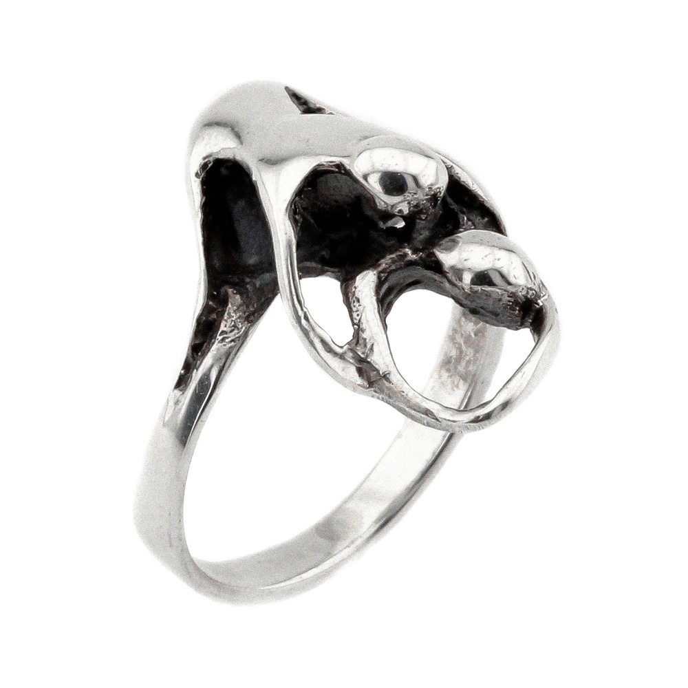 Серебряное кольцо "Единство" с мужчиной и женщиной без вставок K11712, 18 размер, 18