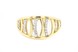 Золотое кольцо желтое с белыми фианитами КК11405, 17,5 размер, 17-5, Белый
