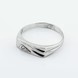 Мужское серебряное кольцо с фианитом 11222-4, 23 размер