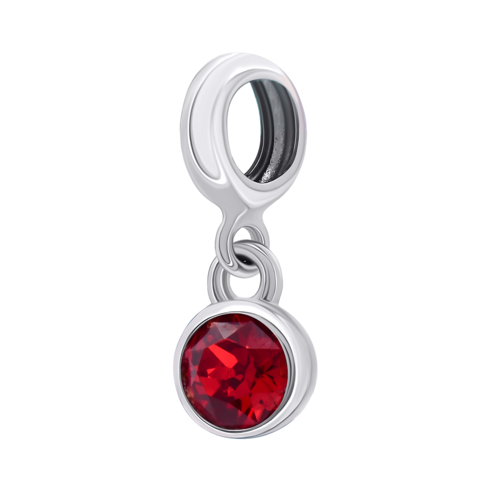 Кулон Талисман (Рак) с красным Swarovski Zirconia 3595760006070501