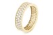 Кольцо из желтого золота 585 с белыми фианитами россыпью КК11339, 19 размер, 19, Белый
