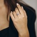 Золотое кольцо с сапфиром и бриллиантами 507619, 15,5 размер