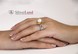 Золотое кольцо с жемчугом и бриллиантами в виде цветка Арт. ACГ-1, Белый