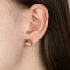 Серьги-гвоздики Круги из красного золота 121233-1, 430