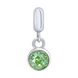 Кулон Талисман (Лев) с зеленым Swarovski Zirconia 3595761006060501