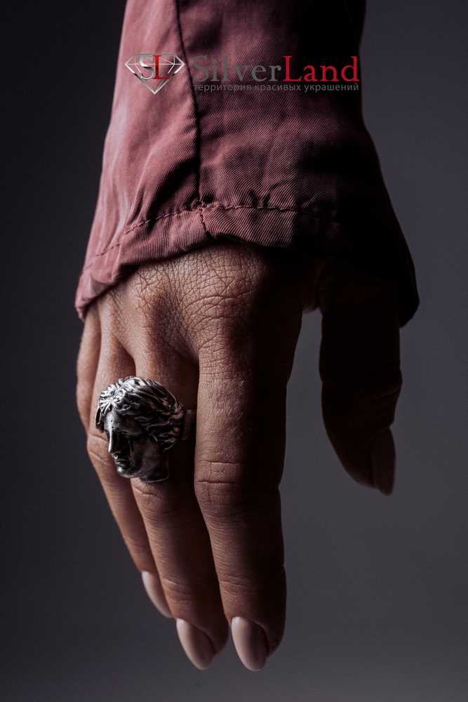 Серебряное кольцо перстень с золотом "EJ Venus" Венера Арт. 1047EJ
