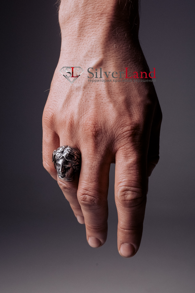 Серебряное кольцо перстень с золотом "EJ Venus" Венера Арт. 1047EJ