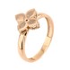 Золотое кольцо Клевер без камней в красном золоте K11914, 17,5 размер