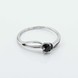 Серебряное кольцо с сапфиром 1654-9p, 17,5 размер