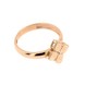 Золотое кольцо Клевер без камней в красном золоте K11914, 17,5 размер
