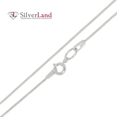 Срібний ланцюжок Снейк 42 см Товщина 1 мм родовані Арт. с53002