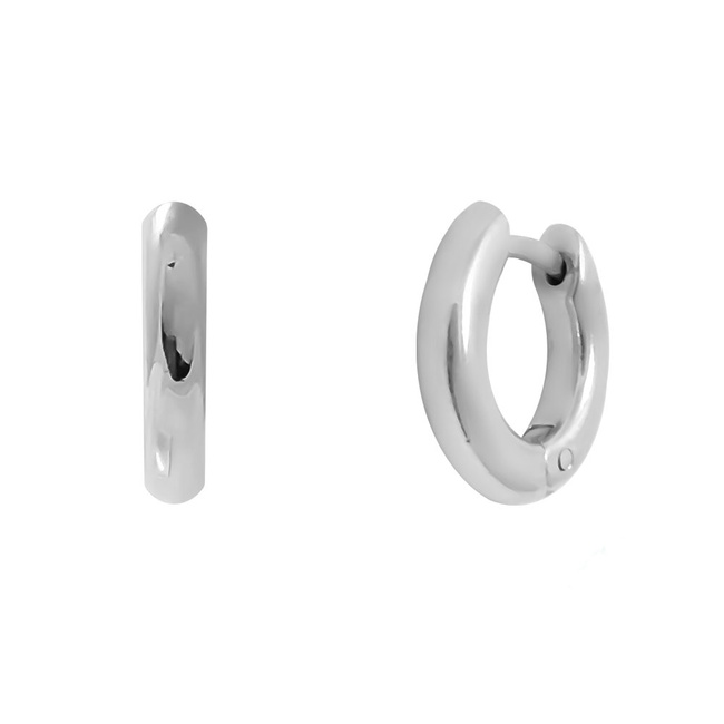 Срібні сережки-кільця основи «Ямагіва кругла», (для підвісок) ms344