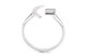 Срібний перстень "Смайлик =)" з білими фіанітами СК11156, 17,5 розмір, 17-5, Білий