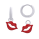 Дитячі сережки з підвісами Губки червоні, d 12 mm 8195553406070501, Червоний, UmaUmi Transformers