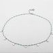 Серебряное колье Монетки с им. Бирюзы KO14513, 45 размер