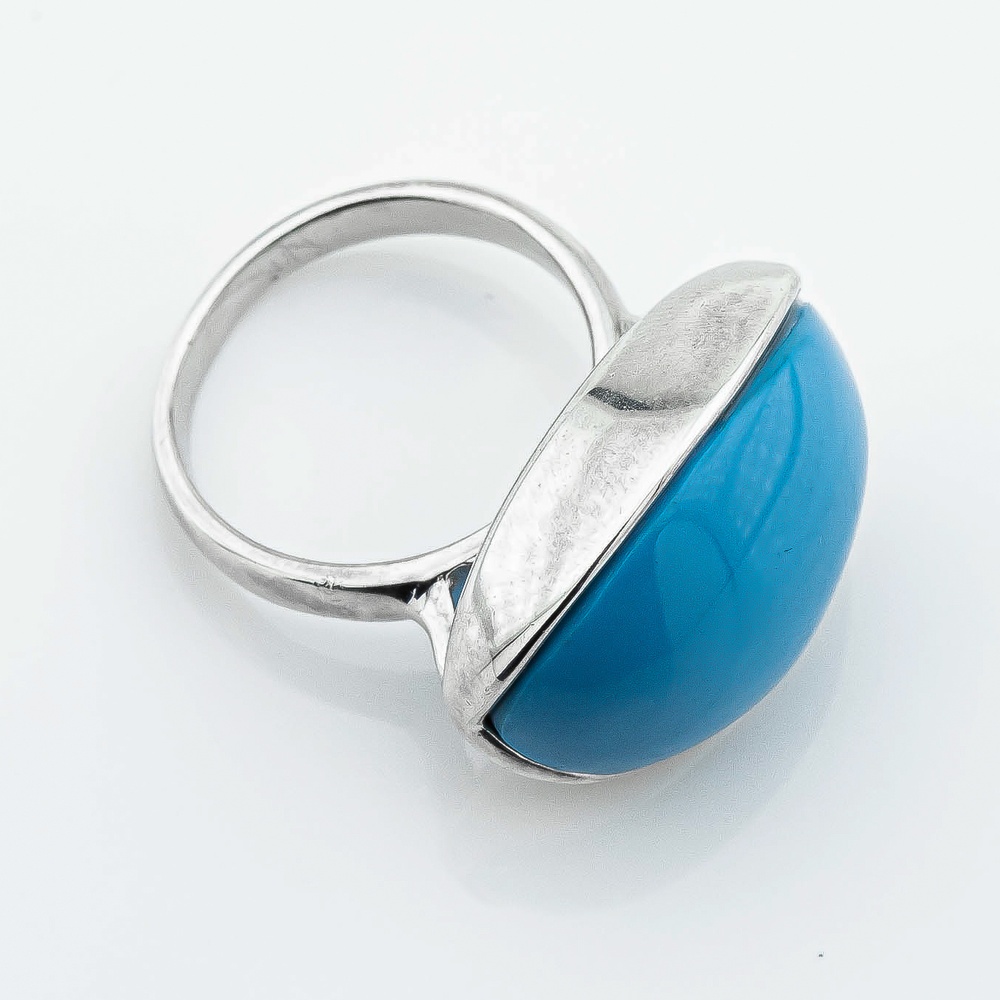 Серебряное кольцо с им. бирюзы k111895, 18,5 размер