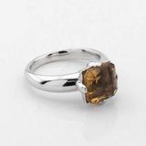 Серебряное кольцо-камень Квадрат с султанитом K111688, 17,5 размер