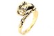 Кольцо Пантера из желтого золота КК11413, 17,5 размер, 17-5