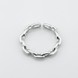 Серебряное кольцо Цепь незамкнутое 3101949, 16 размер