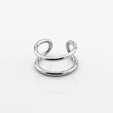 Серебряная каффа двойная c121925