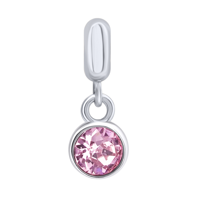 Кулон Талисман (Весы) с розовым Swarovski Zirconia 3595763006110501