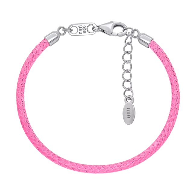 Дитячий браслет зі срібною застібкою рожевий (Телець) рожевий 4695758006111311, Рожевий, Рожевий, UmaUmi Zodiac