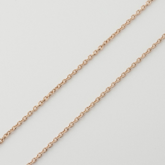 Золотая цепочка плетение Якорь из красного золота 4300379, 45 размер