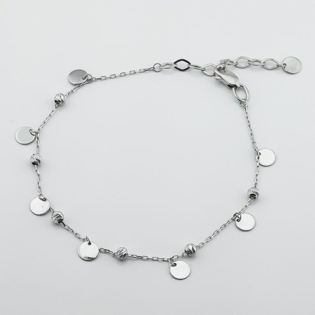 Серебряный браслет Монетки b15950, 17 размер
