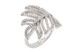 Срібний перстень "Перинка" з білими фіанітами CK11179, 16,5 розмір, 16-5, Білий