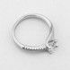 Серебряное кольцо дорожка с одним камнем с фианитами K111696, 17,5 размер
