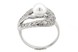 Срібний перстень з перлами родований 11705, 15,5 розмір