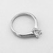 Срібний перстень доріжка з одним каменем з фіанітами K111720, 15,5 розмір