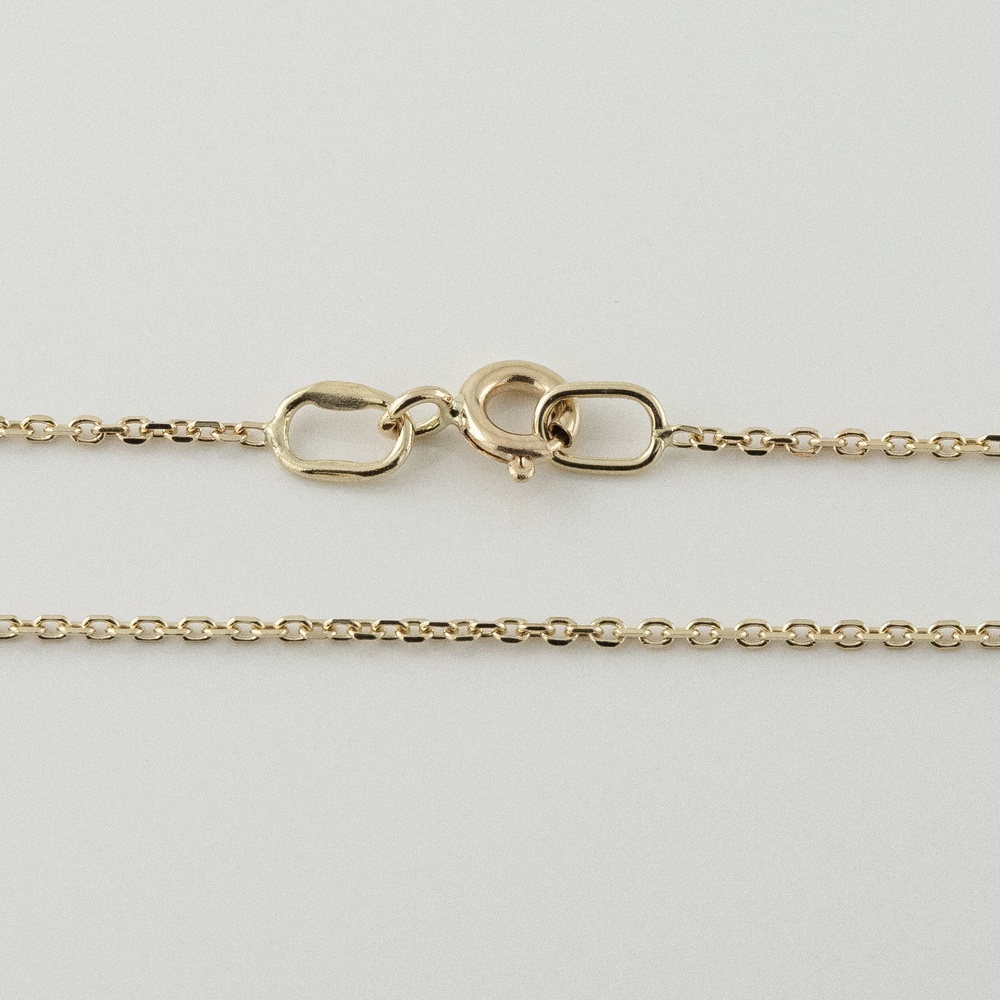 Золотая цепочка плетение Якорь из желтого золота 4300380, 45 размер