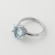 Серебряное кольцо Триллион с топазом 3101993-4top, 15,5 размер