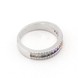 Срібний перстень Доріжка з кольоровими фіанітами K11876, 17,5 розмір