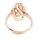 Золотое кольцо Волна без вставок КК11201, 19 размер