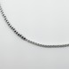 Срібе намисто з білими перлами дрібними ko14690, 40 розмір