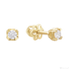 Дитячі сережки пусети золоті Сlassic з діамантами (270566220319)