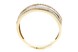 Золотой кольцо с дорожкой фианитов КК11351, 18,5 размер, 18-5, Белый