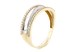 Золотий перстень з доріжкою фіанитів КК11351, 18,5 розмір, 18-5, Білий