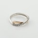 Серебряное кольцо с фианитами с золотыми накладками к572ф, 16 размер